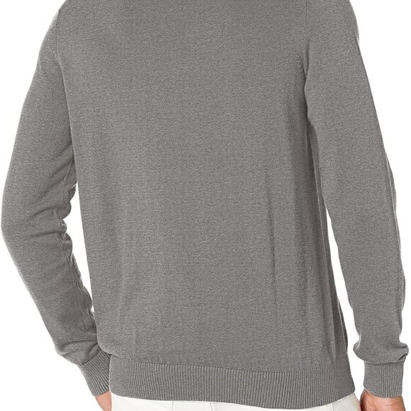 IZOD 1/4 Zip Pullover Grey Sweater Size Medium - Picture 2 of 9